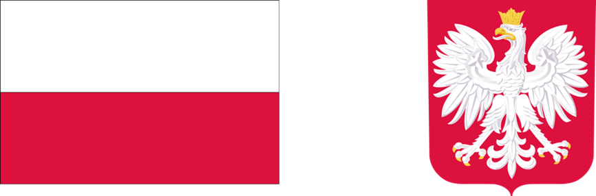 Obrazek przedstawia biało - czerwoną flagę polski, godło - białego orła ze złotą koroną, dziobem i szponami na czerwonym tle.